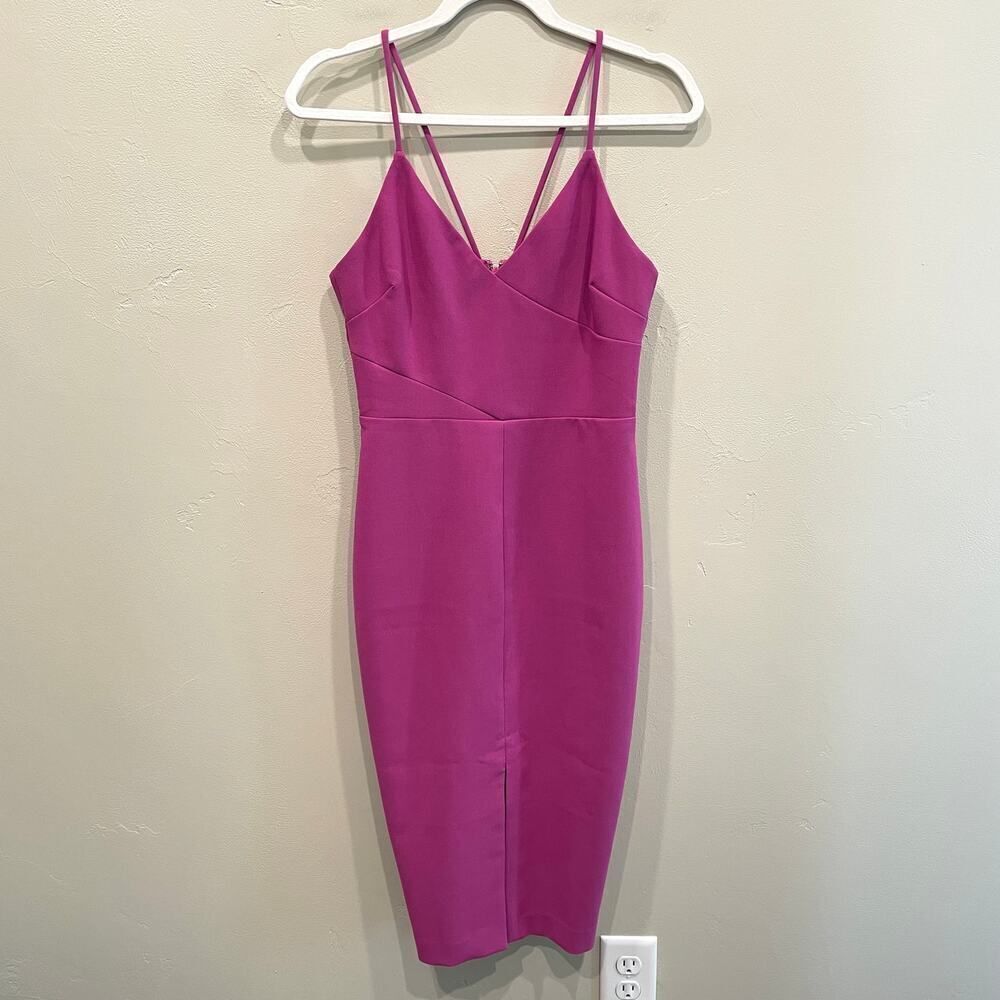 Likely Brooklyn Knee Length Dress Fuchsia Pink / Purple - Size: 6